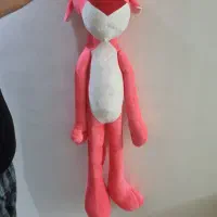عروسک پلنگ صورتی خارجی