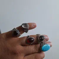 انگشتر نقره ۵عدد