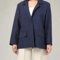 کت و شلوار دیپلمات سرمه‌ای دخترانه