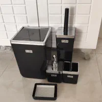 ست سرویس بهداشتی مشکی نقره ای