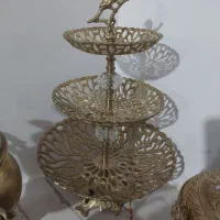 شیرینی خوری برنز قدیمی و سنگین وزن