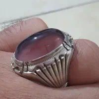 انگشتر عقیق سوسنی با رکاب مجید زنجان