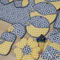 سرویس اشپزخانه باجنس نخ پنبه ۱۸تیکه