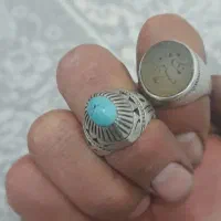 انگشتر تسبیح باسکه قدیمی نقره با گردبند طلا روسی|کلکسیون اشیاء عتیقه|خرم‌آباد, |دیوار