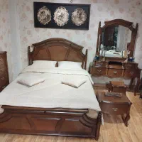 سرویس خواب دونفره کلاسیک چوبی