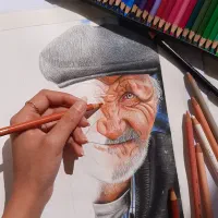 0تا100نقاشی با مدادرنگی خورموج