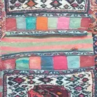 خورجین دستبافت قدیمی|گلیم، جاجیم، گبه|اردبیل, |دیوار