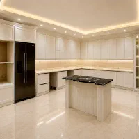 کابینت نئوکلاسیک ممبران کاملا نو نو با جزیره