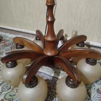 لوستر 8شعله چوبی