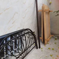 تخت خواب دو نفره فلزی|تخت و سرویس خواب|تویسرکان, |دیوار