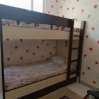 تخت چوبی دو طبقه جوان|تخت و سرویس خواب|اراک, |دیوار