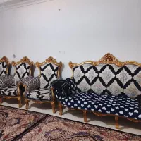 مبل چوب گردو 7 نفره