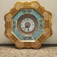 ساعت دیواری تمام چوب مینیاتوری کاردست|ساعت دیواری و تزئینی|کاشان, دانش|دیوار