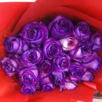 دسته گل رز طبیعی