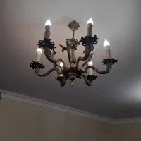 لوستر 6 شاخه برنزی