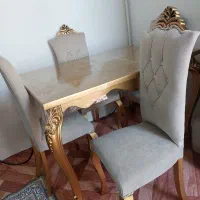 میز نهار خوری طرح چوب|میز و صندلی غذاخوری|اقبالیه, |دیوار