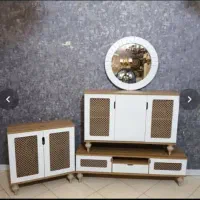 ست کامل اینه کنسول میزتلویزیون جاکفشی|بوفه، ویترین، کنسول|تهران, شهرک ولیعصر جنوبی|دیوار