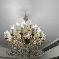 لوستر 12شاخه 24شعله برنزی