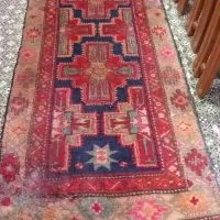 کناره ۳ متری دست بافت  پشمی کارکرده خیلی قدیمی