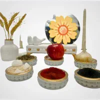 انواع هفت سین خام ورنگی|صنایع دستی و سایر لوازم تزئینی|مشهد, آیت الله کاشانی|دیوار