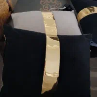 کوسن مبل دوعدد مشکی و طوسی