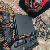 فروش ps4 اسلیم ۱ترا ۲دسته همراه با لوازم جانبی|کنسول، بازی ویدئویی و آنلاین|محلات, |دیوار