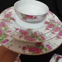 ظروف گلسرخی طرح جدید|ظروف سرو و پذیرایی|رشت, شهرک قدس|دیوار