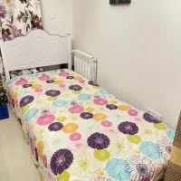 تخت خواب تک نفره و تشک در حد نو تخت نوجوان