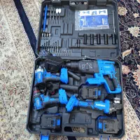 دریل شارژی سه نظام فلزی براشلس( انواع ابزارالات)