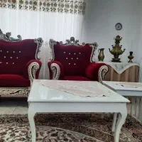 فروش مبل هفت نفره به همراه میز و سه عدد  میز عسلی|مبلمان خانگی و میز عسلی|مینودشت, |دیوار