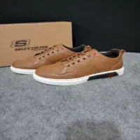 کفش مردانه اسکیچرز عسلی تضمینی کیفیت کالا سایز ۴۲