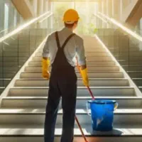 نظافت سرویس پله و حیاط