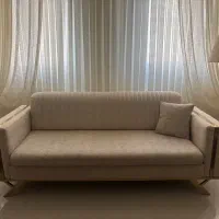 مبلمان راحتی استیل تخت خواب شو ۸ نفره در حد نو|مبلمان خانگی و میز عسلی|تهران, شهرک صدرا|دیوار