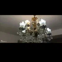 لوستر ۱۰ شاخه برنجی|لوستر و چراغ آویز|ورامین, ورامین|دیوار
