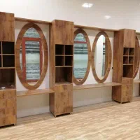 کابینت آشپزخانه و کمددیواری قفسه بندی باmdfوچوب