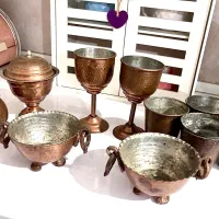 ظروف مسی تزیینی و قابل استفاده