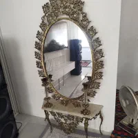 آینه شمعدان کاملا برنج