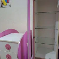 در حد نو تخت وکمد|تخت و صندلی بچه|شیراز, گلدشت معالی‌آباد|دیوار