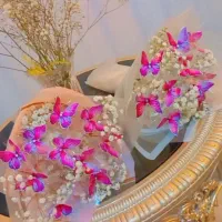 دسته گل پروانه|گل مصنوعی|خمین, |دیوار