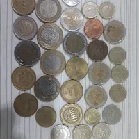 چند عدد  سکه قدیمی  ایرانی و خارجی  فروش