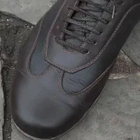 کفش چرم قهوه ای