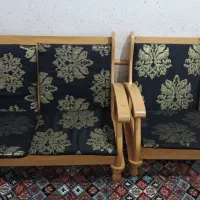 مبل تمام چوبی 7 نفره|مبلمان خانگی و میز عسلی|هرمز, |دیوار