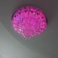 لوستر کریستال با ریموت کنترل و۱۲ عدد لامپ|لوستر و چراغ آویز|تهران, نازیآباد|دیوار