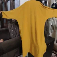 مانتو جلو باز خردلی نو