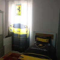 تخت خواب ام دی اف همراه با تشک روتختی وپرده ست،|تخت و سرویس خواب|محمدشهر, شهرک پیام (مهرالبرز)|دیوار