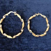 گوشواره حلقه ای بزرگ و کاملا نو