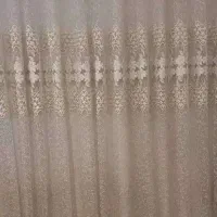 پرده گیپور همراه با دکور مخمل|پرده، رانر، رومیزی|تهران, علم و صنعت|دیوار