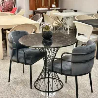 میز و صندلی صدفی فلزی رستورانی نهارخوری پلاستیکی|میز و صندلی غذاخوری|مشهد, عامل|دیوار