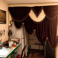 پرده جنس ضخیم وخوب پارچه مبلی