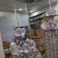 لوستر آویز کریستالی سه باکس زیبا|لوستر و چراغ آویز|ملارد, |دیوار